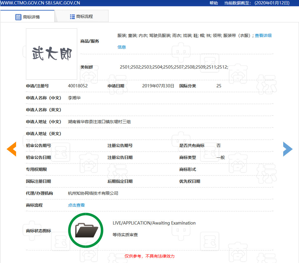 “武大郎”商標因烈士被駁回？烈士姓名禁用商標